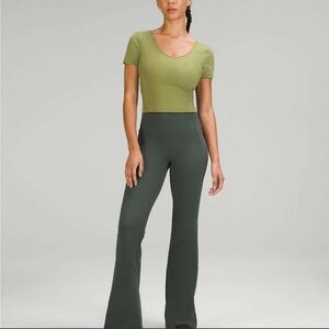 Lululemon Athletica Green Flare Pants